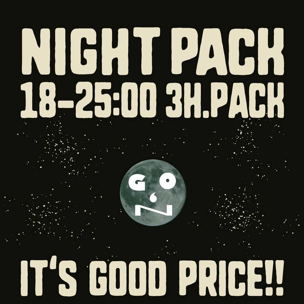 夜のバンド練習ならナイトパック。